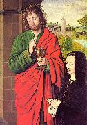 Anne of France presented by Saint John the Evangelist Master of Moulins